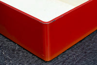 見事な蒔絵の朱漆の小箱　DC7857