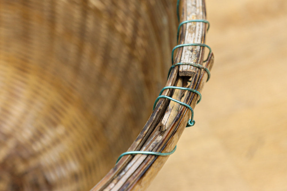 中型サイズ!! 丸みを帯びた優しいシルエットの丸カゴ　DC7862