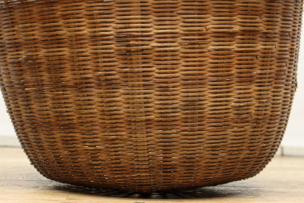 中型サイズ!! 丸みを帯びた優しいシルエットの丸カゴ　DC7862