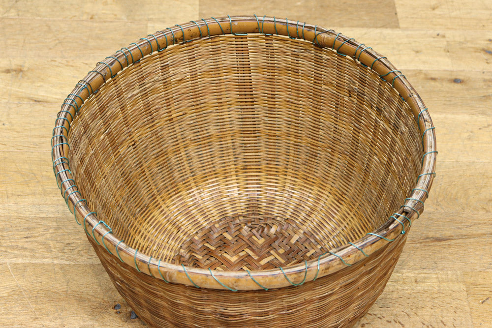 中型サイズ!! 丸みを帯びた優しいシルエットの丸カゴ　DC7862