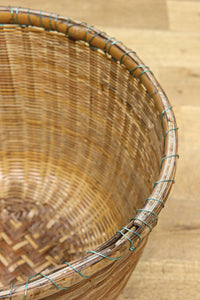 中型サイズ!! 丸みを帯びた優しいシルエットの丸カゴ　DC7862