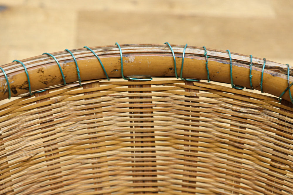 中型サイズ!! 丸みを帯びた優しいシルエットの丸カゴ　DC7862