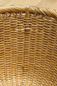 中型サイズ!! 深さのある柔らかい色合いの丸カゴ　DC7863