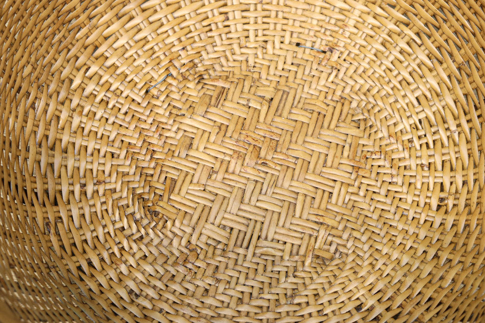 中型サイズ!! 深さのある柔らかい色合いの丸カゴ　DC7863