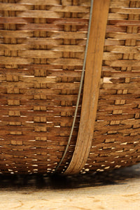 中型サイズ!! 深さのある柔らかい色合いの丸カゴ　DC7863