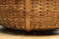 中型サイズ!! 深さのある柔らかい色合いの丸カゴ　DC7863