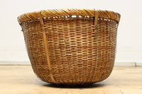 中型サイズ!! 深さのある柔らかい色合いの丸カゴ　DC7863