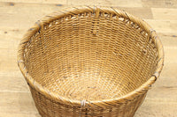 中型サイズ!! 深さのある柔らかい色合いの丸カゴ　DC7863