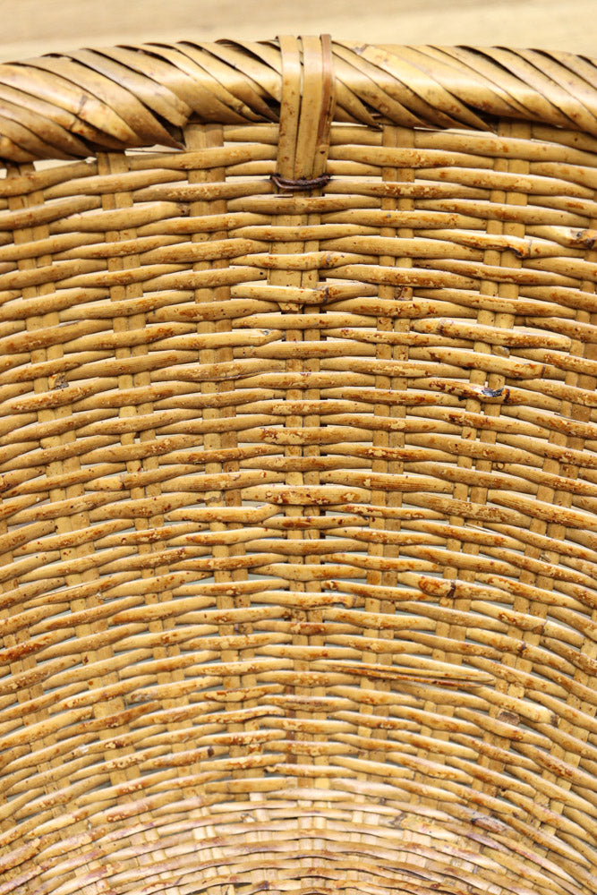 中型サイズ!! 温かみのある風合いが魅力の丸カゴ　DC7864