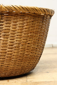 中型サイズ!! 温かみのある風合いが魅力の丸カゴ　DC7864