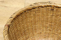 中型サイズ!! 温かみのある風合いが魅力の丸カゴ　DC7864