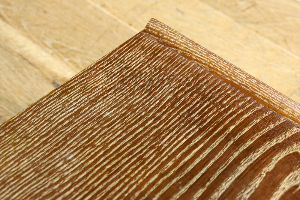 木地色の優雅な杢目が浮かぶ置台　DC7870