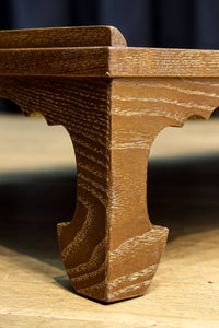 木地色の優雅な杢目が浮かぶ置台　DC7870