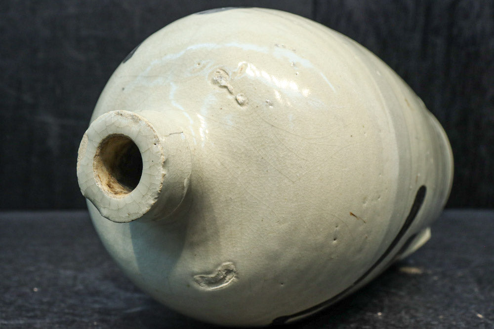 徳利 詳細不明 側面下に注ぎ口のあるどっしりと風格ある酒徳利 DC7875 – 古福庵