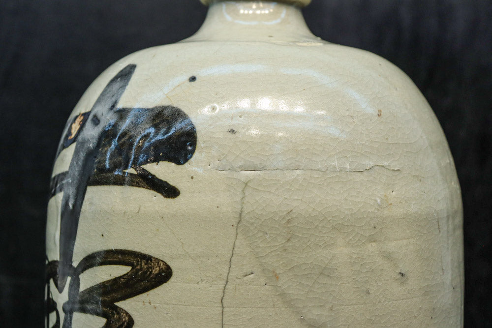 徳利 詳細不明 側面下に注ぎ口のあるどっしりと風格ある酒徳利 DC7875 – 古福庵