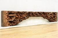 二人の天女が穏やかに空を舞う姿を描く彫刻飾り　DC7905