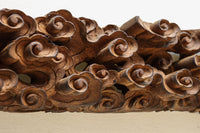 二人の天女が穏やかに空を舞う姿を描く彫刻飾り　DC7905