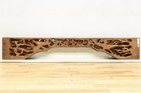 二人の天女が穏やかに空を舞う姿を描く彫刻飾り　DC7905