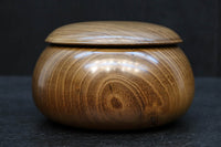 優美な杢目で温かみのある碁笥　DC7918　在庫2個