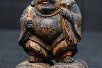 温かみ溢れる木彫りの小さな大黒様　DC7922abc　在庫(a:1 b:1 c:0)個