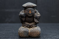 温かみ溢れる木彫りの小さな大黒様　DC7922abc　在庫(a:1 b:1 c:0)個