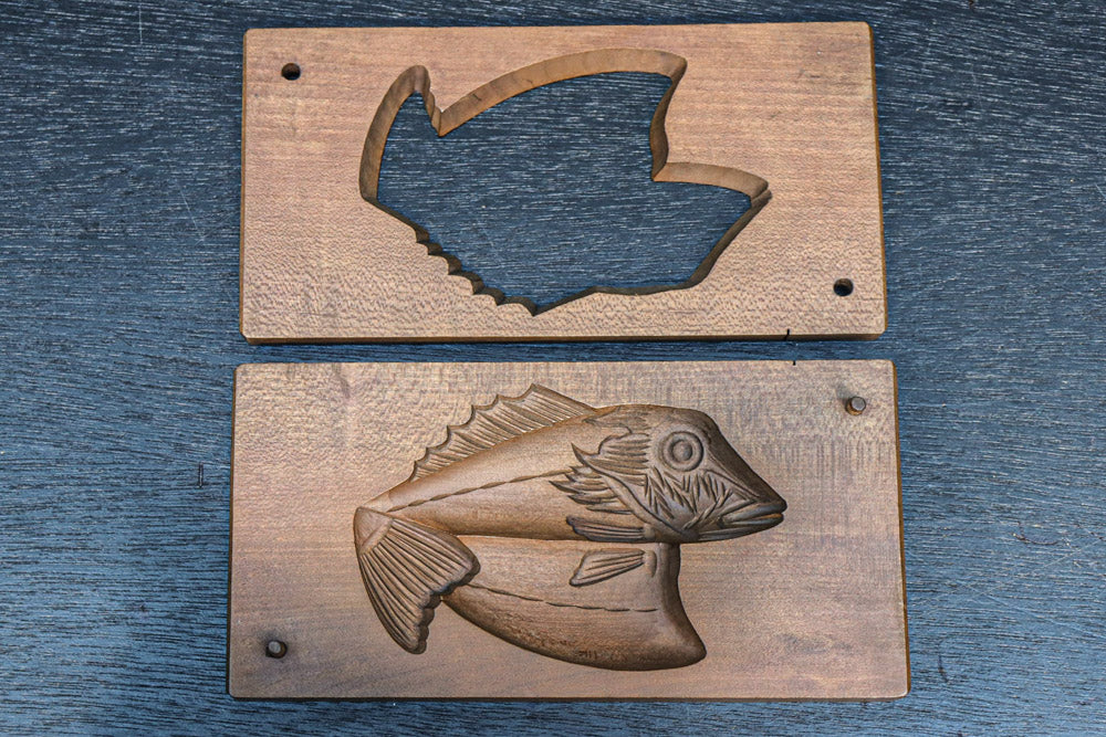 魚と蓮根の可愛らしい菓子型　DC7932ab　在庫(a:1 b:1)個