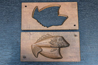 魚と蓮根の可愛らしい菓子型　DC7932ab　在庫(a:1 b:1)個