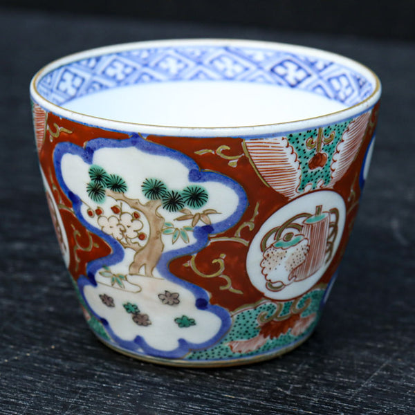 縁起物の絵柄が映える古伊万里の向付 DC7936 在庫7個 – 古福庵