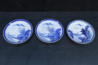 清閑な家屋のある風景を描いた中皿　DC7944ab　在庫(a:2 b:1)枚