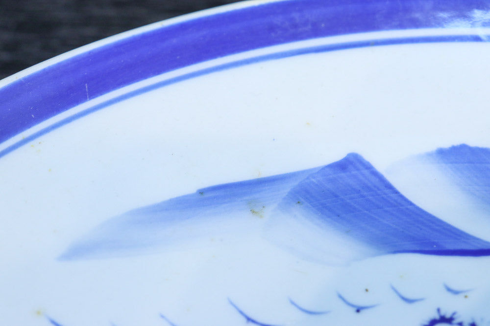 清閑な家屋のある風景を描いた中皿　DC7944ab　在庫(a:2 b:1)枚