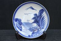 清閑な家屋のある風景を描いた中皿　DC7944ab　在庫(a:2 b:1)枚