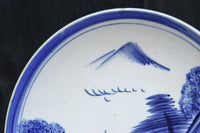 清閑な家屋のある風景を描いた中皿　DC7944ab　在庫(a:2 b:1)枚