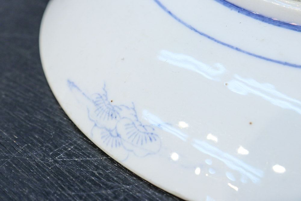 清閑な家屋のある風景を描いた中皿　DC7944ab　在庫(a:2 b:1)枚