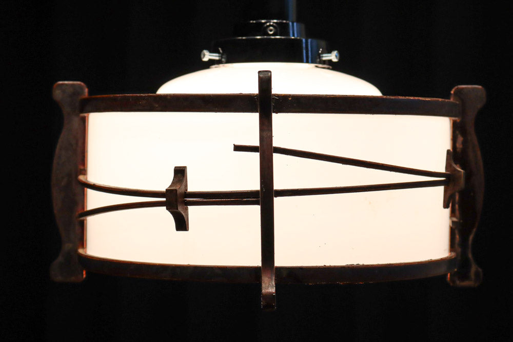 松葉の装飾で雅な面持ちある電笠　DC7957a