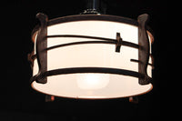 松葉の装飾で雅な面持ちある電笠　DC7957a