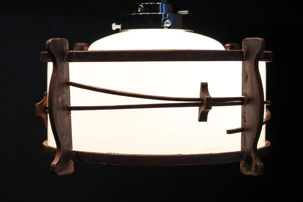 松葉の装飾で雅な面持ちある電笠　DC7957a