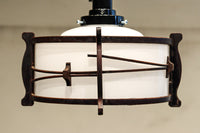 松葉の装飾で雅な面持ちある電笠　DC7957a