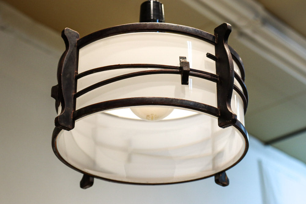 松葉の装飾で雅な面持ちある電笠　DC7957a