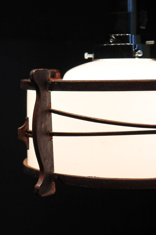 松葉の装飾で雅な面持ちある電笠　DC7957a