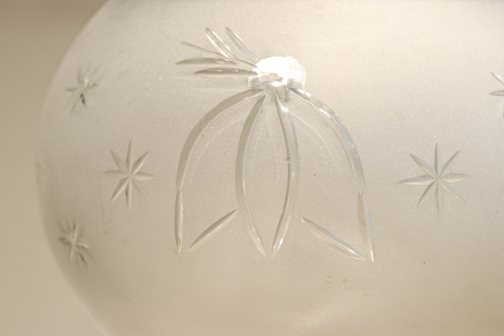 星の切子模様が可愛らしい稀少な電笠　DC7958