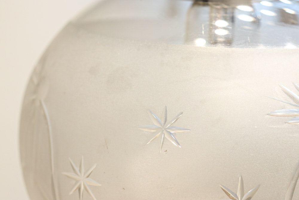 星の切子模様が可愛らしい稀少な電笠　DC7958