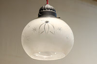 星の切子模様が可愛らしい稀少な電笠　DC7958