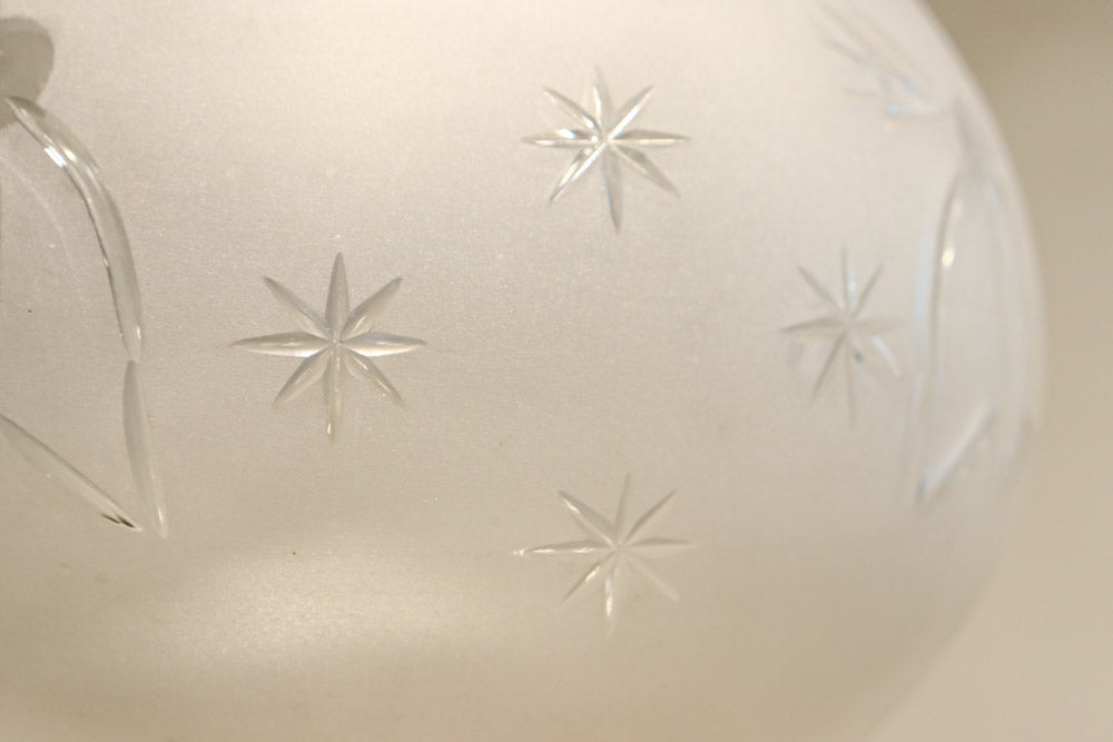 星の切子模様が可愛らしい稀少な電笠　DC7958