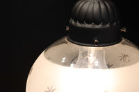 星の切子模様が可愛らしい稀少な電笠　DC7958