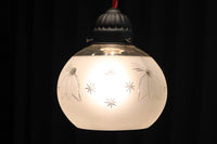 星の切子模様が可愛らしい稀少な電笠　DC7958