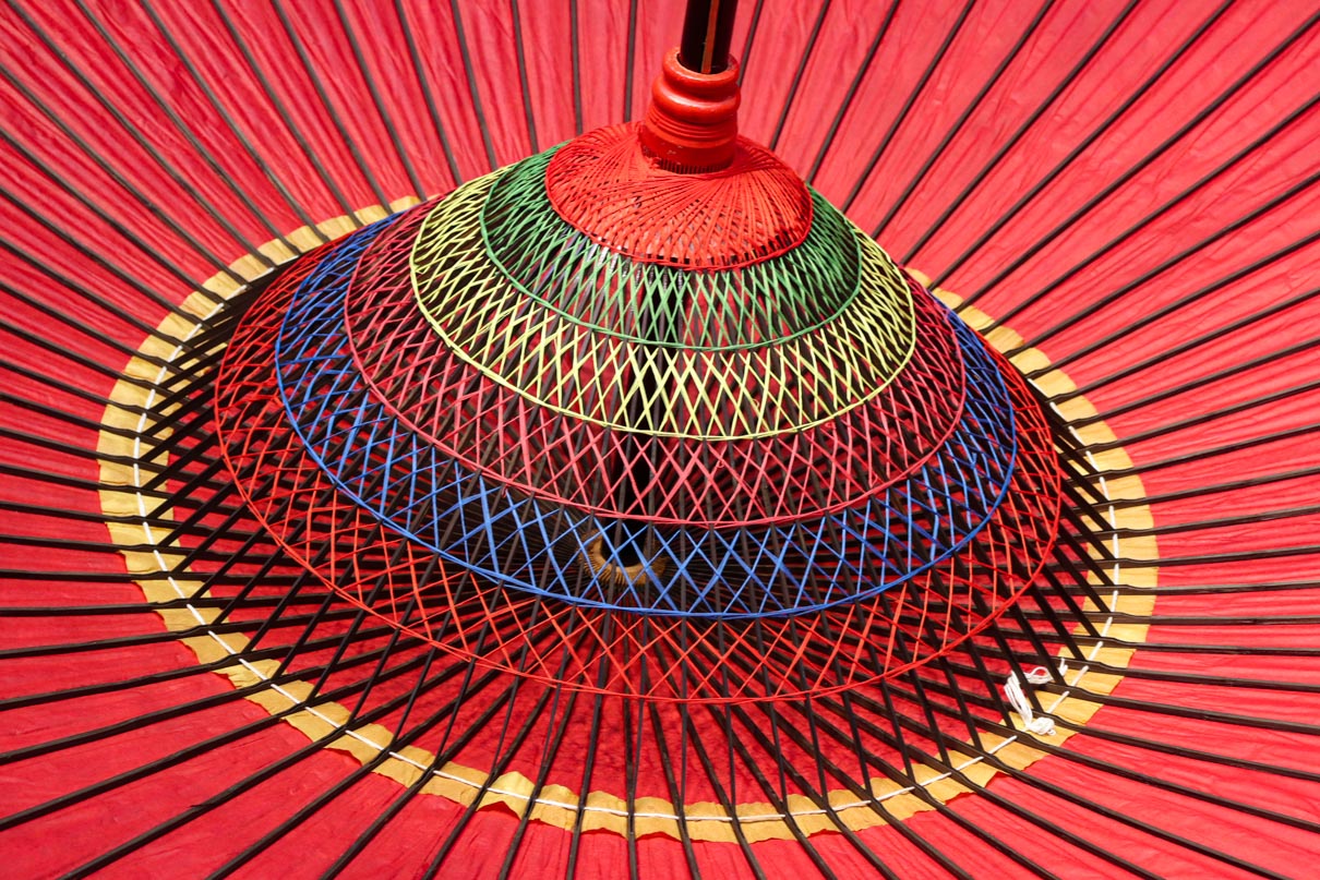 屋外の茶会で活躍した野点傘(のだてかさ) DC7962 – 古福庵 [ KOFUKUAN