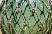 大サイズ!! 縄で包まれた淡いグリーン色の浮き玉　DC7966