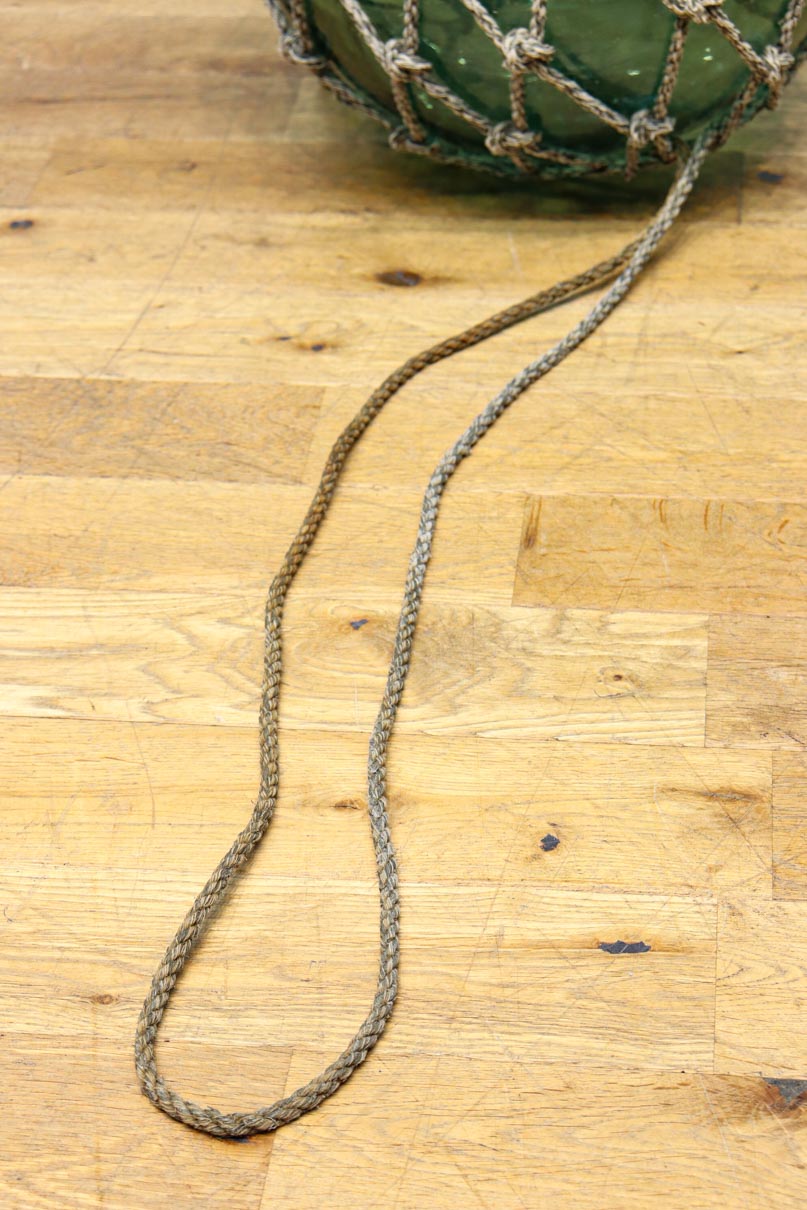 大サイズ!! 縄で包まれた淡いグリーン色の浮き玉　DC7966