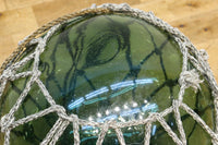 大サイズ!! 縄で包まれた淡いグリーン色の浮き玉　DC7966