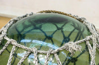 大サイズ!! 縄で包まれた淡いグリーン色の浮き玉　DC7966